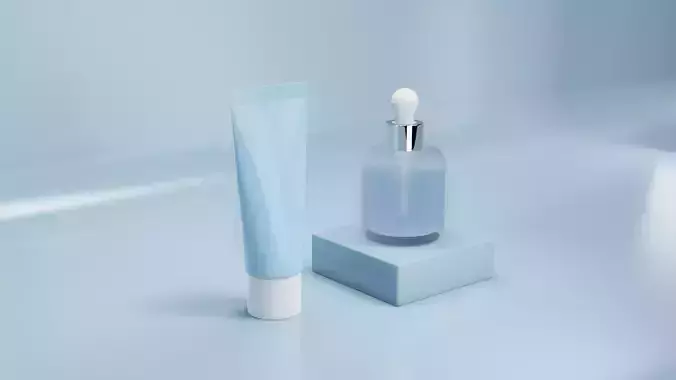 Cosmetic tube and dropper bottle