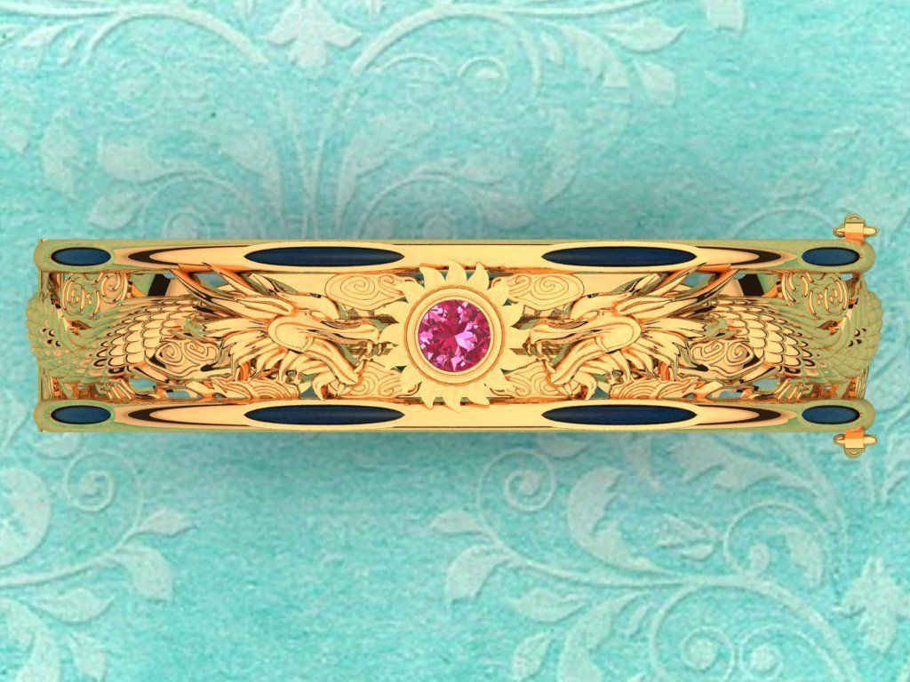 Dragon Bracelets - Mens Bracelets 3D print model_10