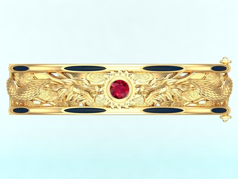 Dragon Bracelets - Mens Bracelets 3D print model_5