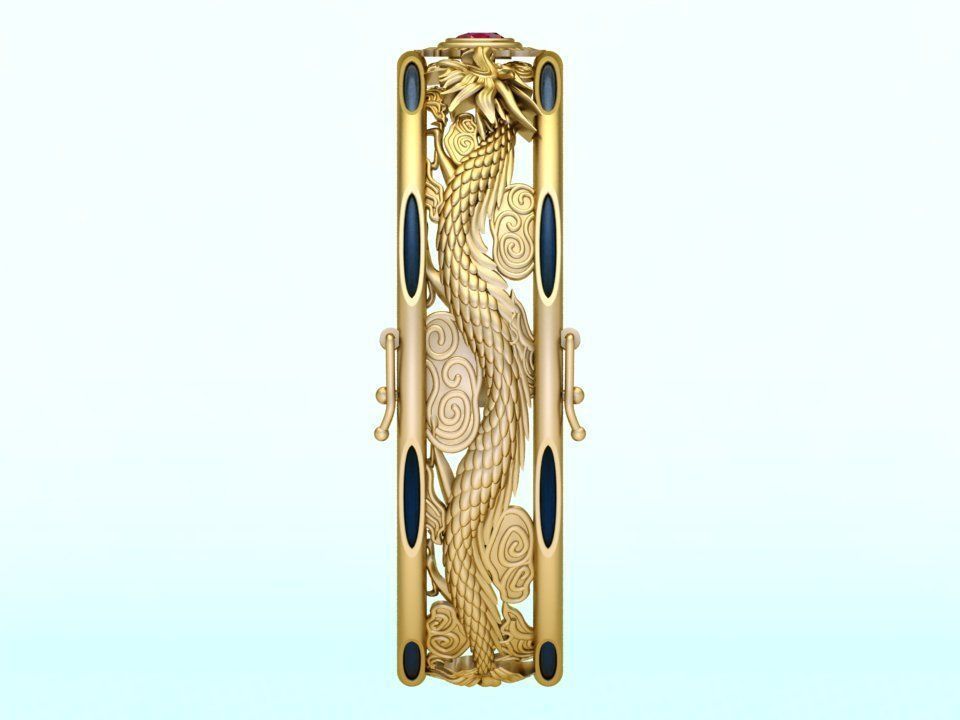 Dragon Bracelets - Mens Bracelets 3D print model_2