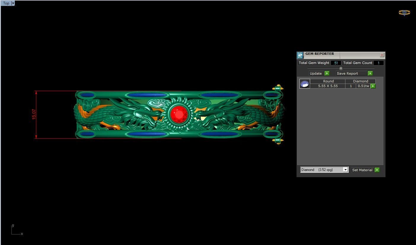 Dragon Bracelets - Mens Bracelets 3D print model_8