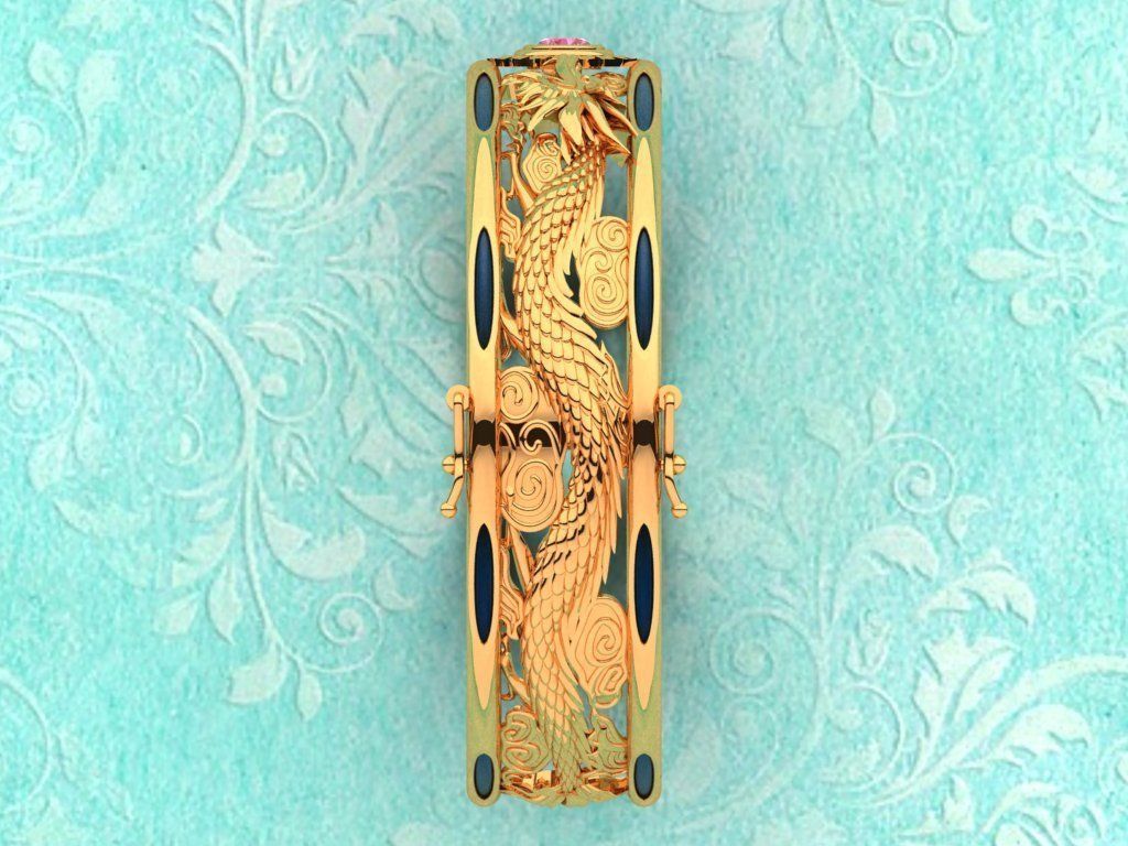 Dragon Bracelets - Mens Bracelets 3D print model_11