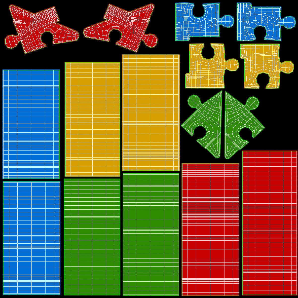 House Puzzle Low-poly 3D model_15