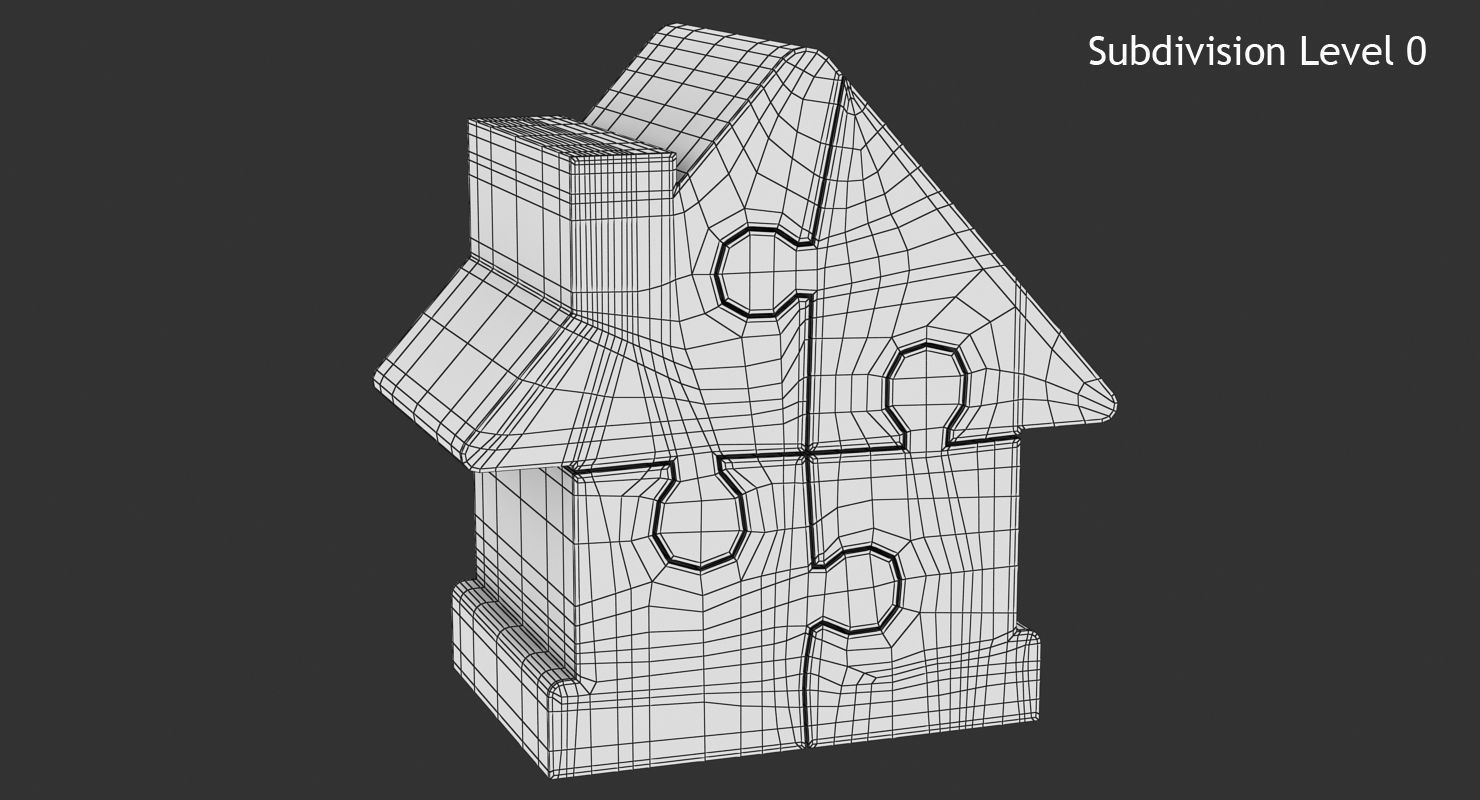 House Puzzle Low-poly 3D model_8