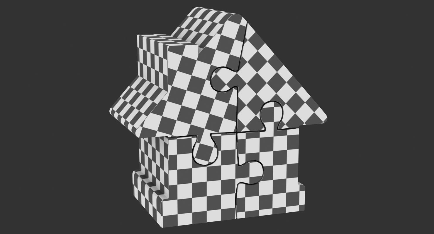 House Puzzle Low-poly 3D model_14