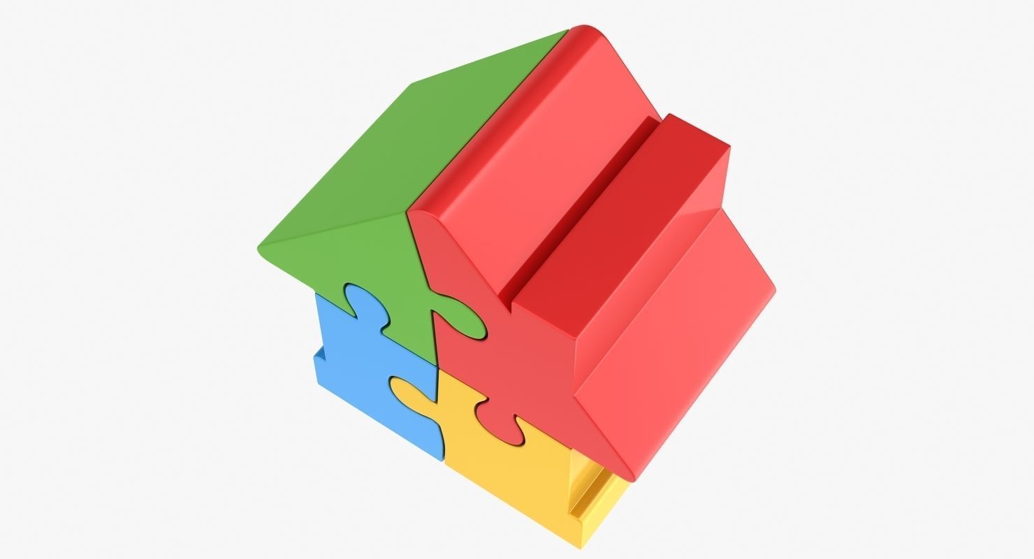 House Puzzle Low-poly 3D model_5
