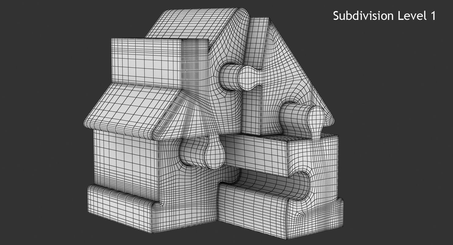 House Puzzle Low-poly 3D model_13