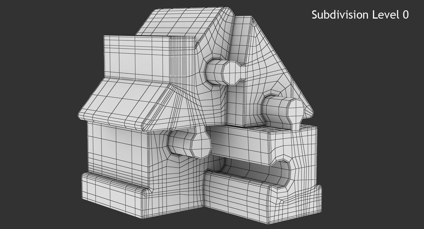 House Puzzle Low-poly 3D model_12