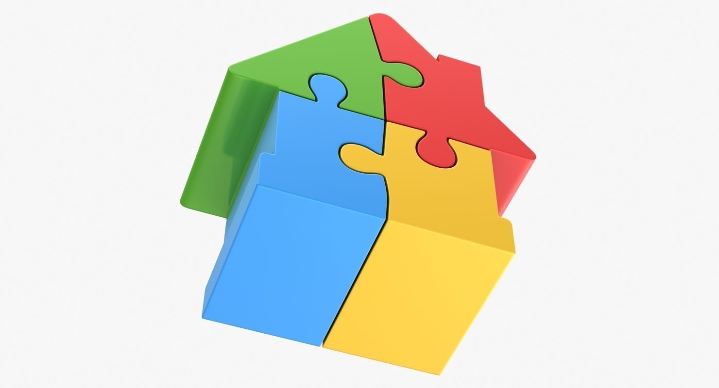 House Puzzle Low-poly 3D model_6