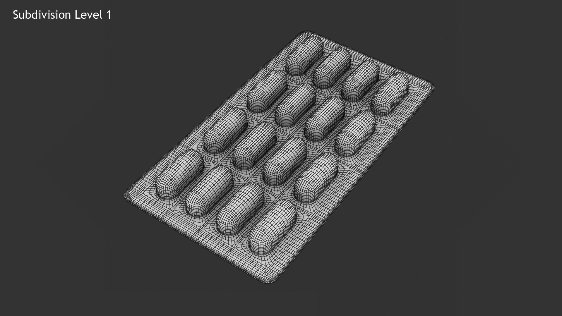 Pills Tablets Low-poly 3D model_10