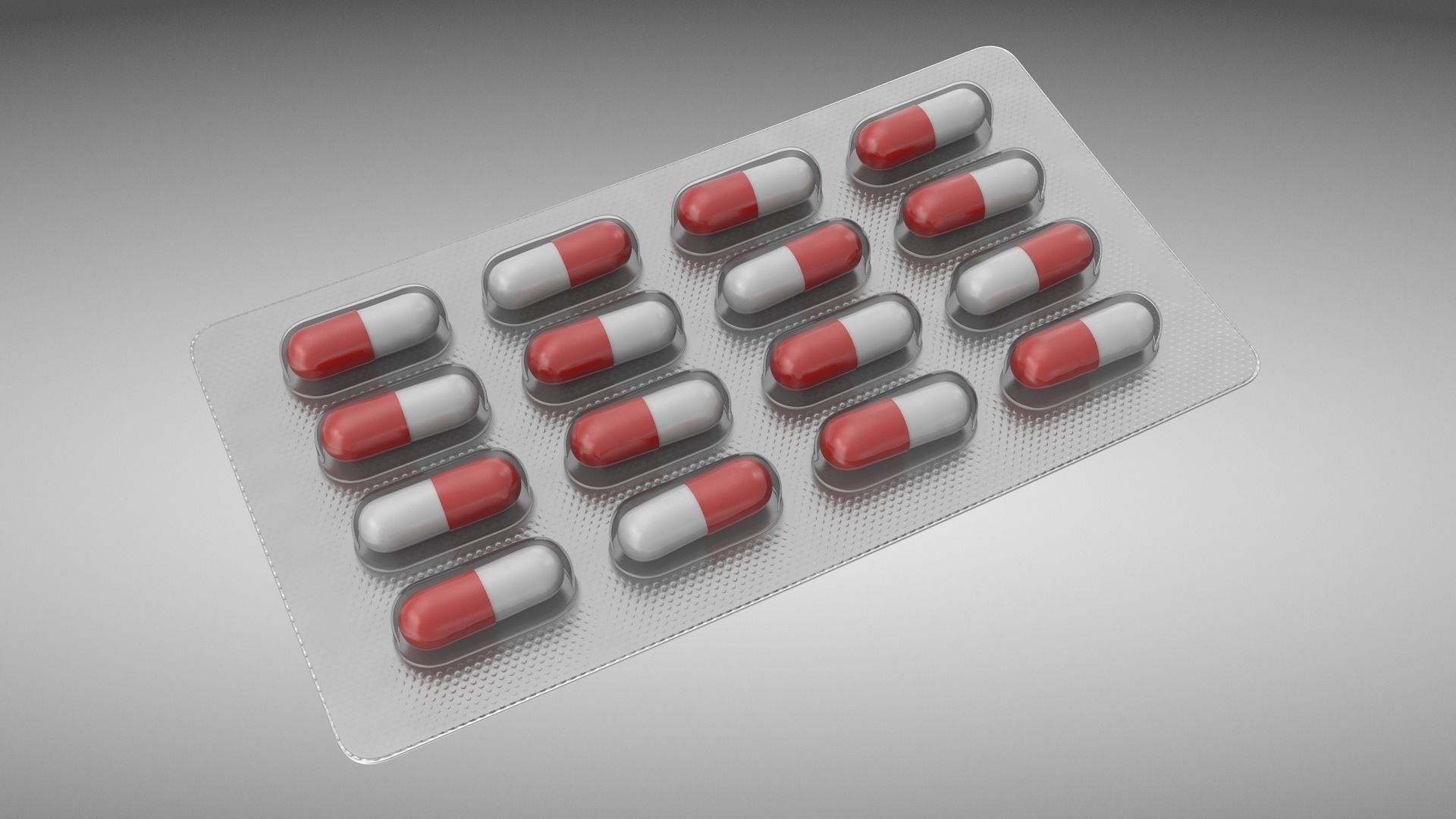 Pills Tablets Low-poly 3D model_2