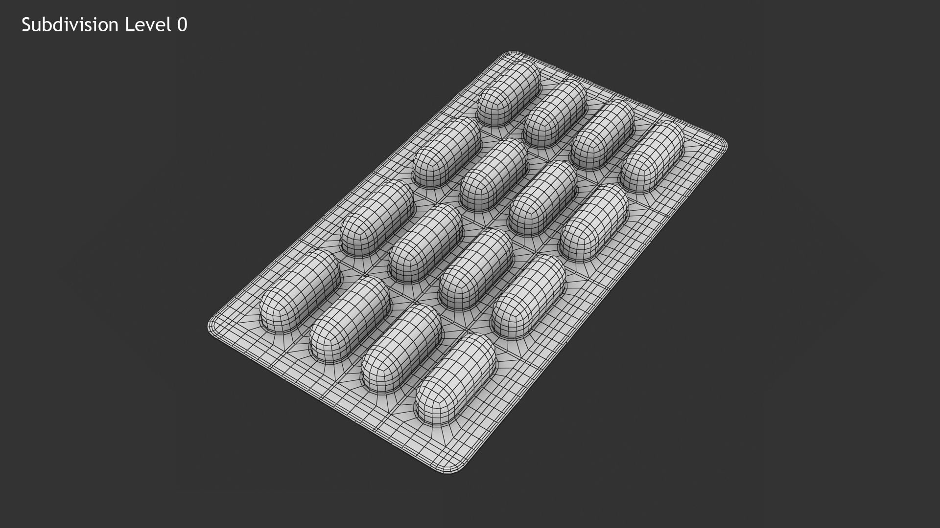 Pills Tablets Low-poly 3D model_9