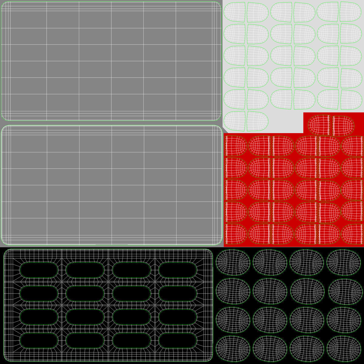 Pills Tablets Low-poly 3D model_15