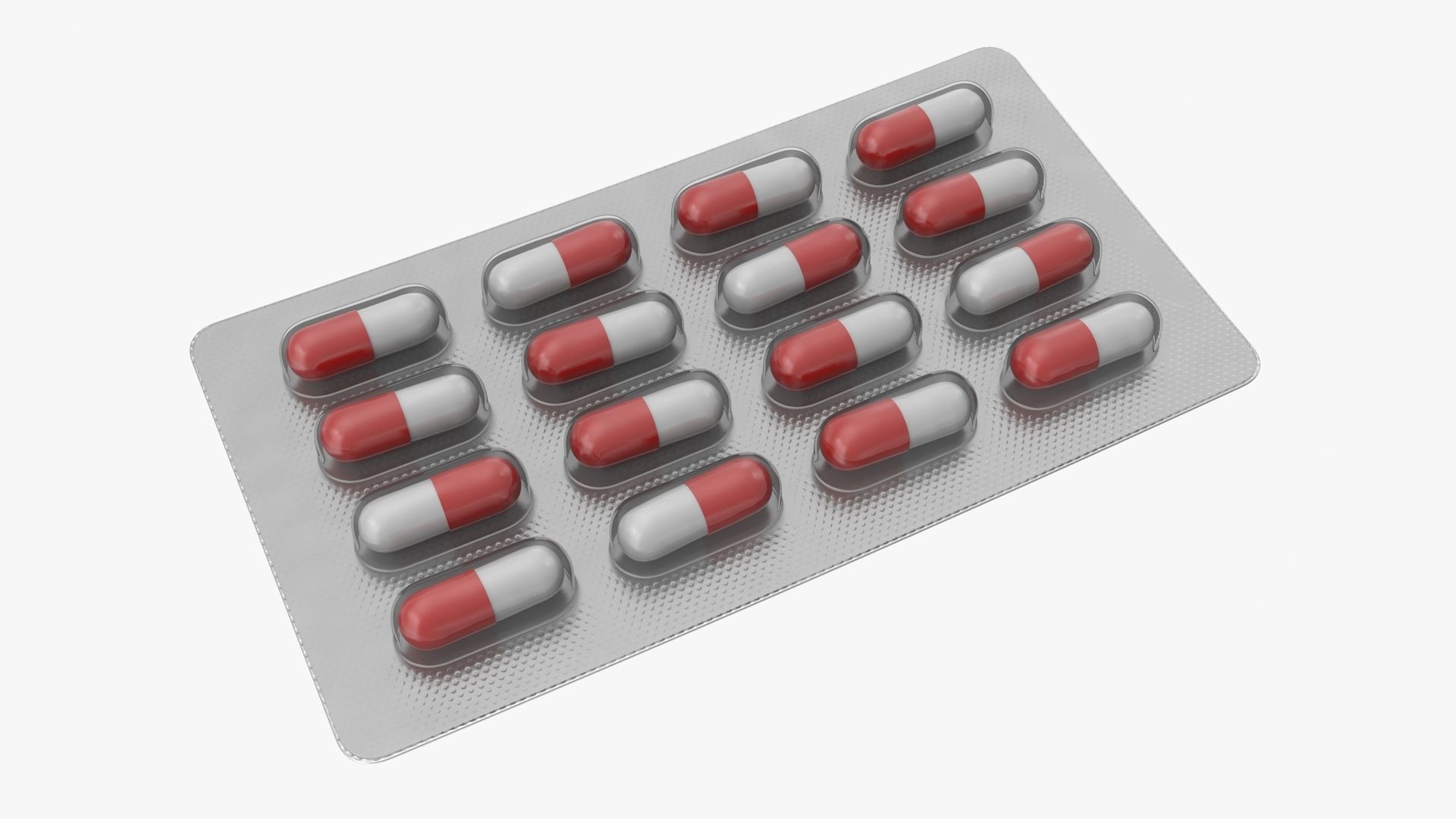 Pills Tablets Low-poly 3D model_1