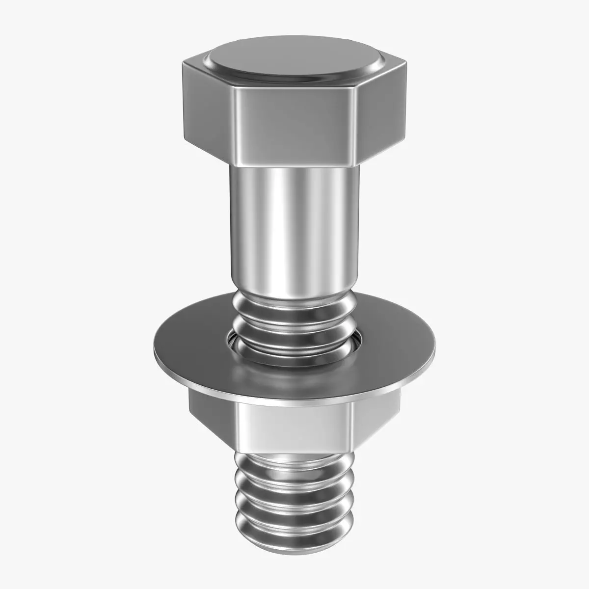 Bolt and Nuts Free low-poly 3D model