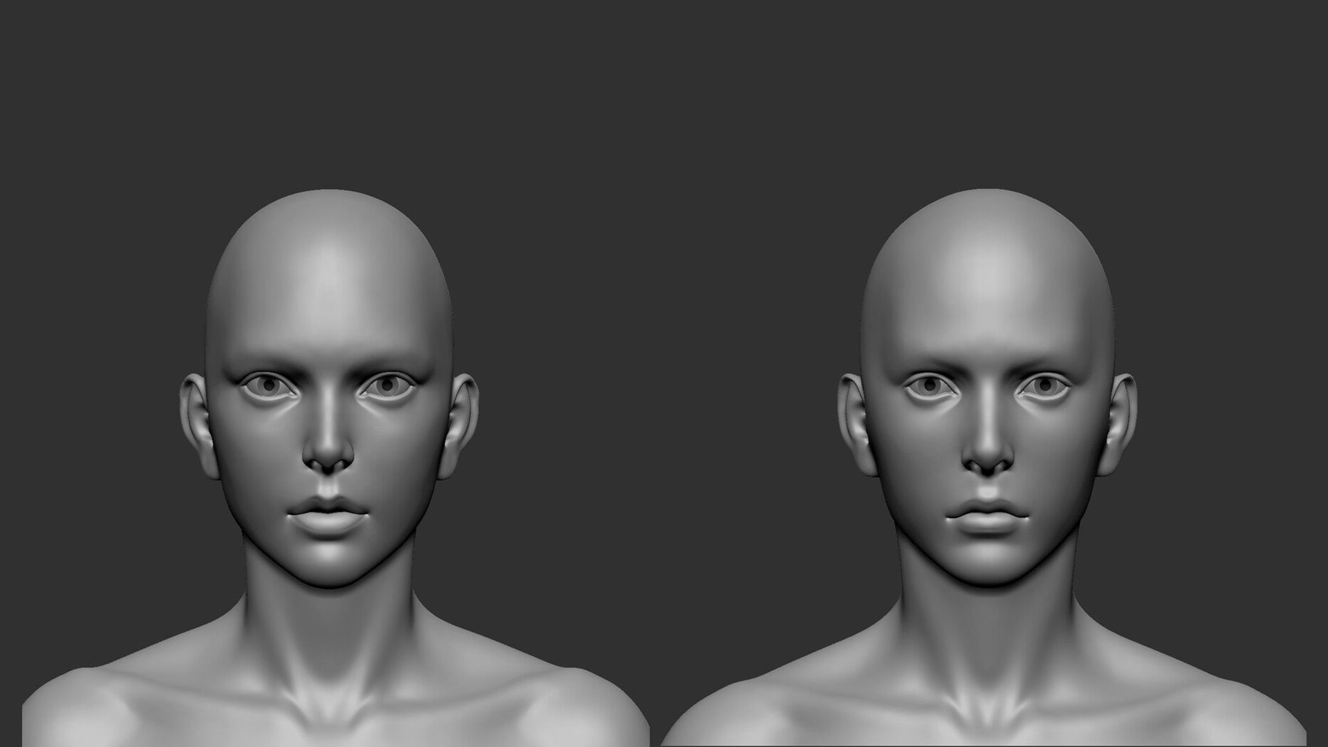 Zbrush Female Body sculpts 3D model_2