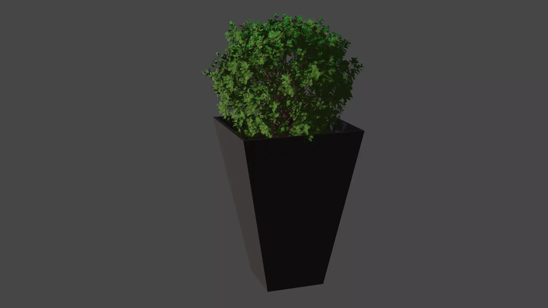 Flower plant in pot Free 3D model
