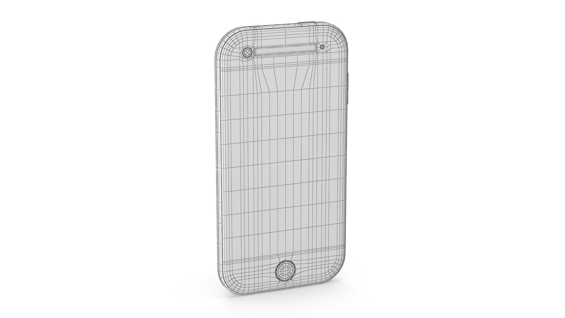 Noname Mobile Phone Low-poly 3D model_6