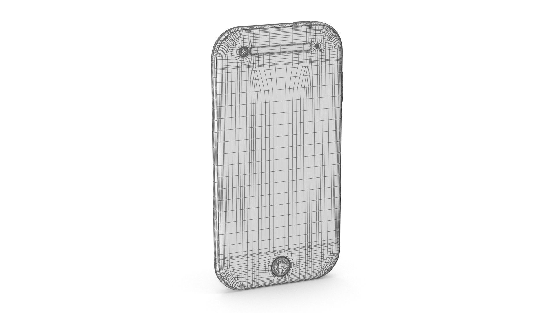 Noname Mobile Phone Low-poly 3D model_7