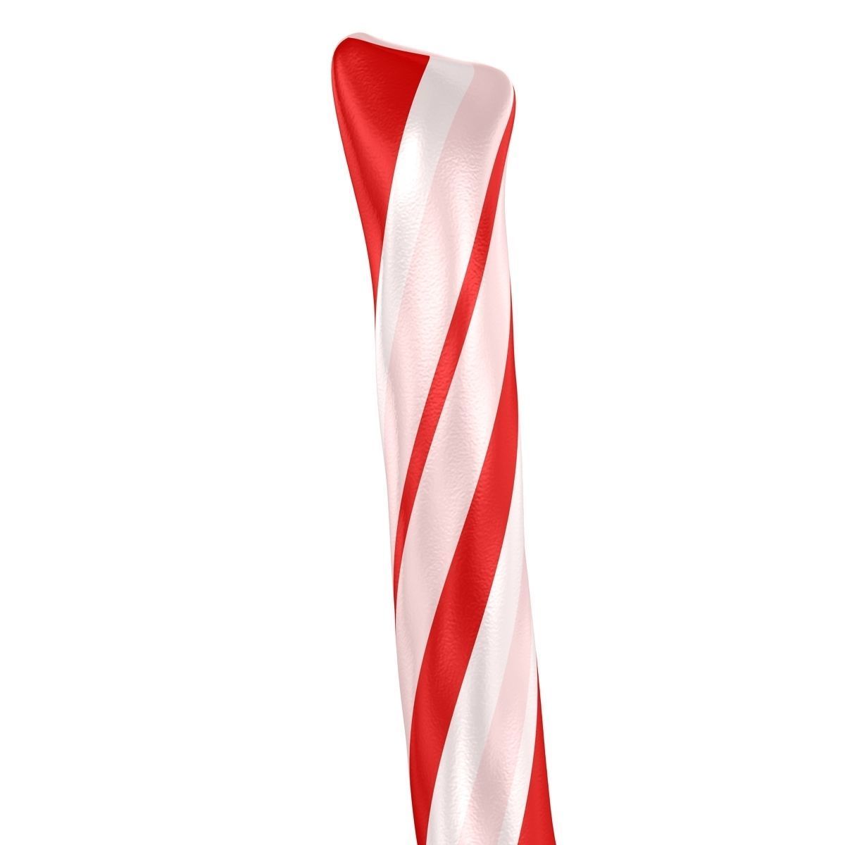 Candy Cane Low-poly 3D model_4