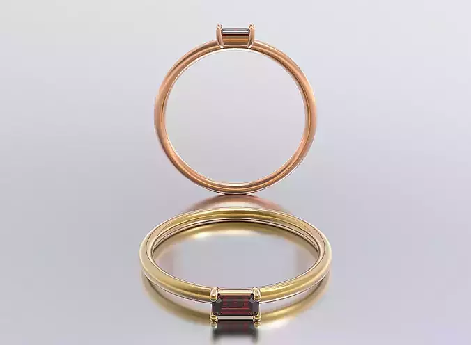 solitaire woman ring