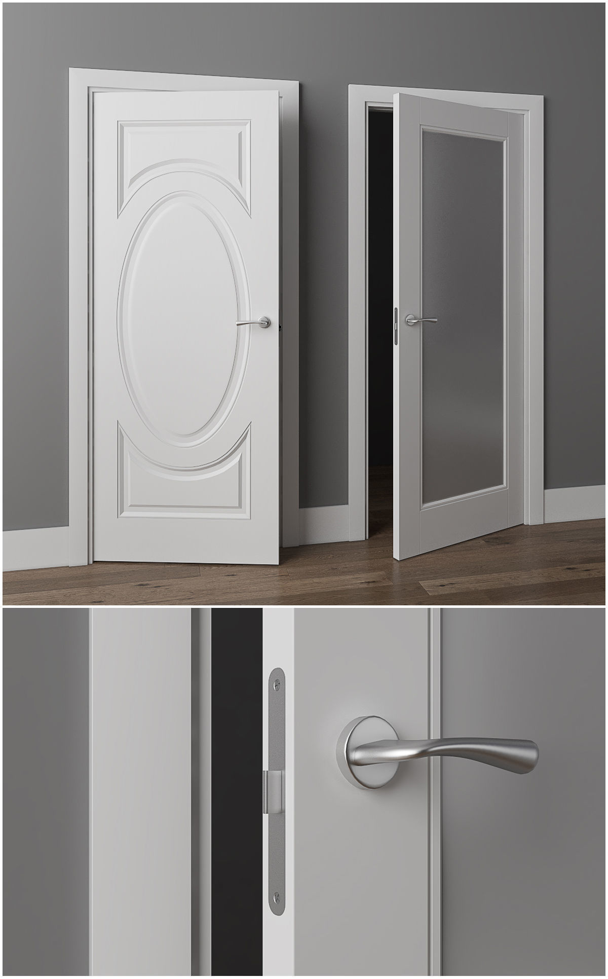 Doors Union Riviera 104p and 101v 3D model_4