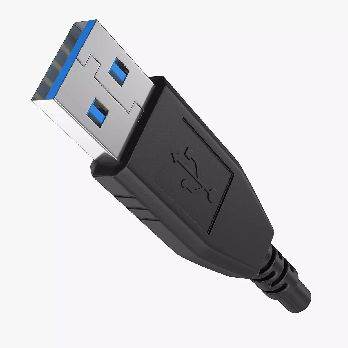 Usb Head Low-poly 3D model