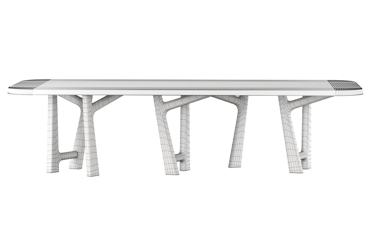 YBU table by Jean-Pierre Tortil  Low-poly 3D model_6