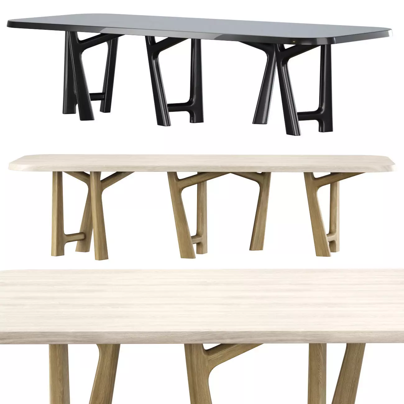 YBU table by Jean-Pierre Tortil  Low-poly 3D model_0