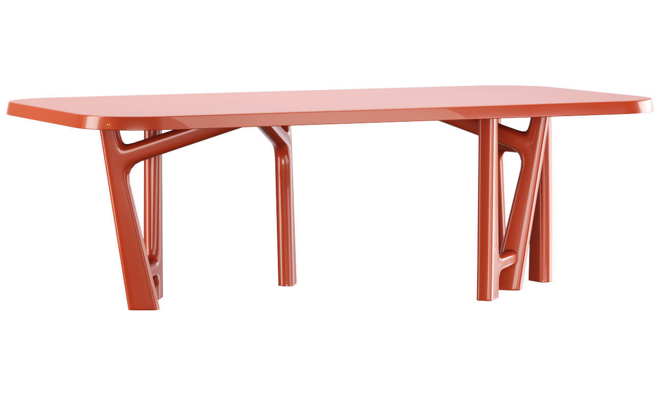 YBU dining table by Jean-Pierre Tortil  Low-poly 3D model_4