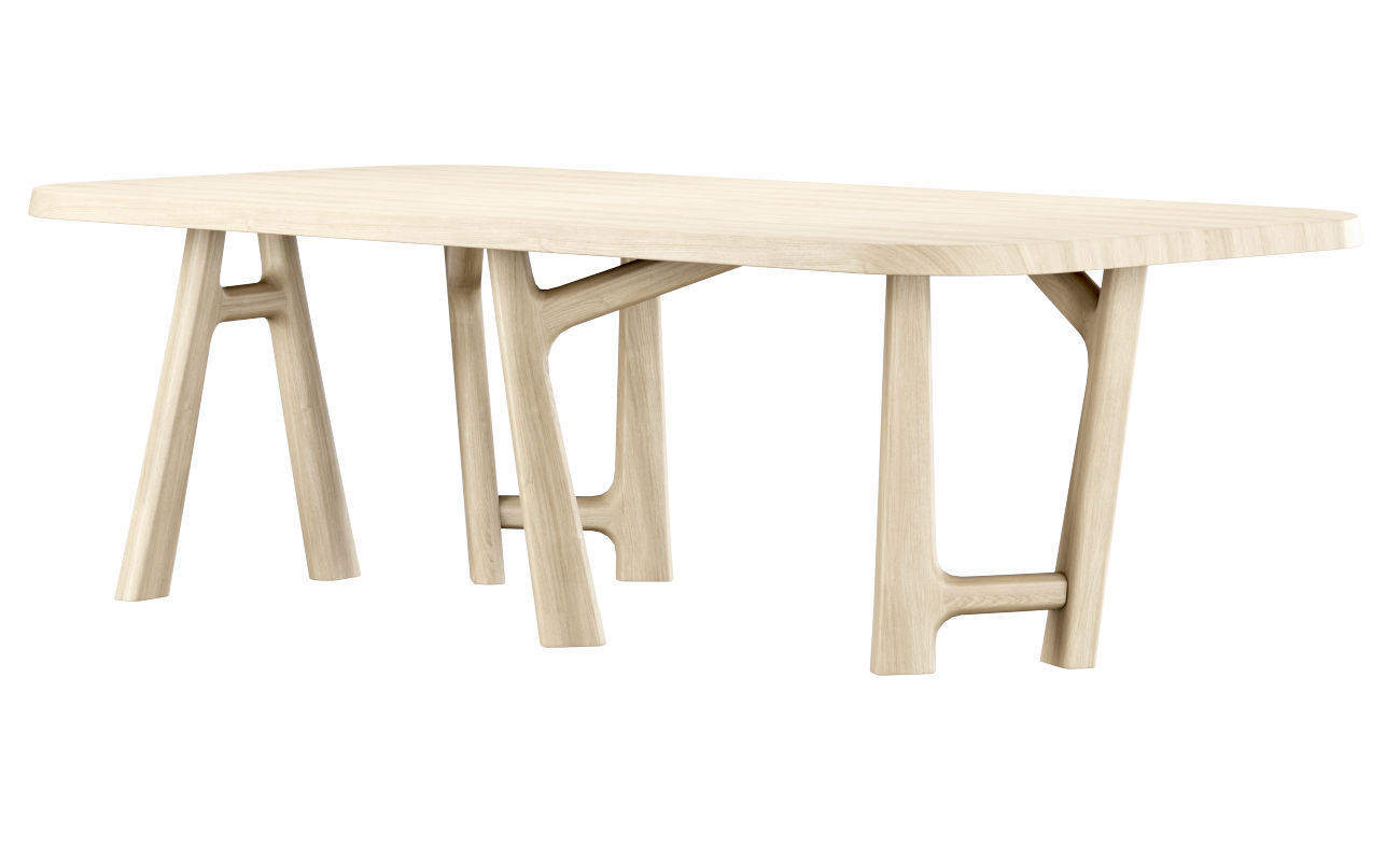 YBU dining table by Jean-Pierre Tortil  Low-poly 3D model_3