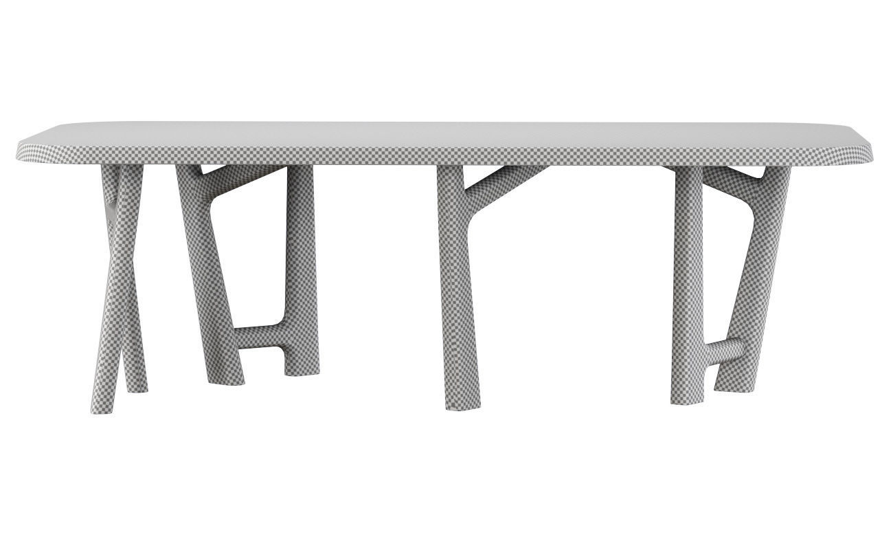 YBU dining table by Jean-Pierre Tortil  Low-poly 3D model_6