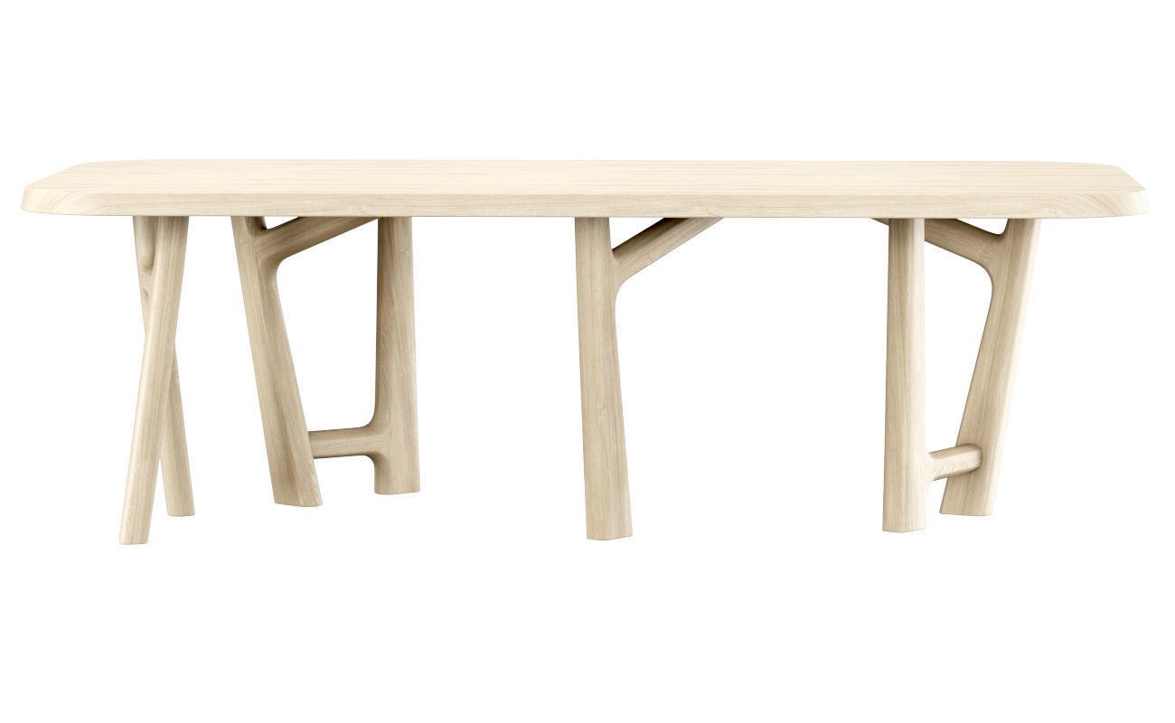 YBU dining table by Jean-Pierre Tortil  Low-poly 3D model_1