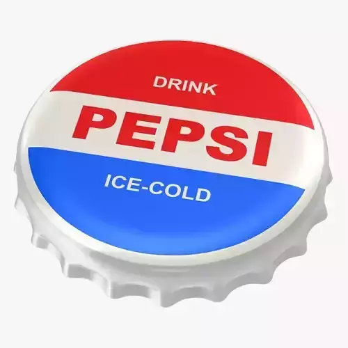 Bottle Cap Low-poly 3D model
