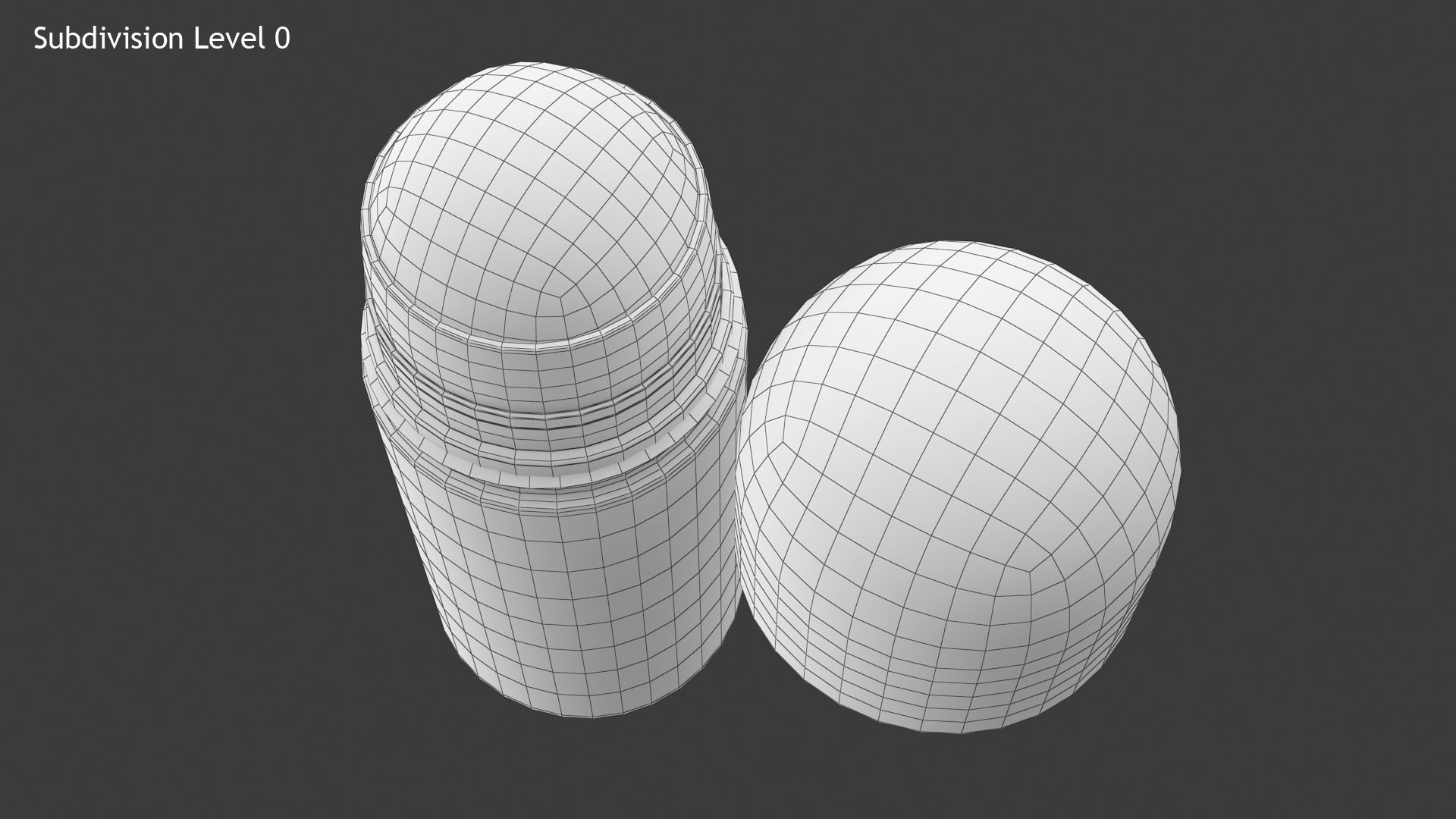 Antiperspirant lipstick tube Low-poly 3D model_13