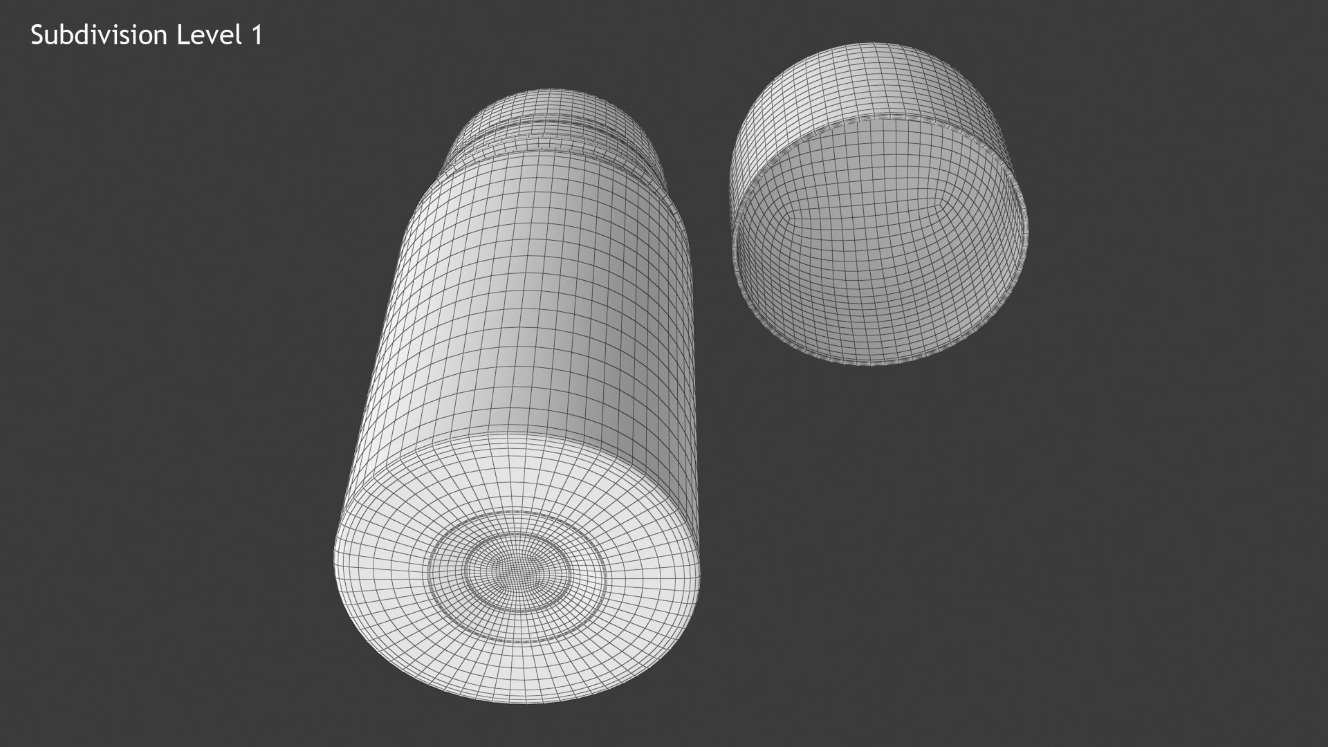 Antiperspirant lipstick tube Low-poly 3D model_12