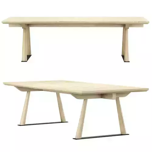 Allee Maintenon table by Christophe Delcourt  Low-poly 3D model