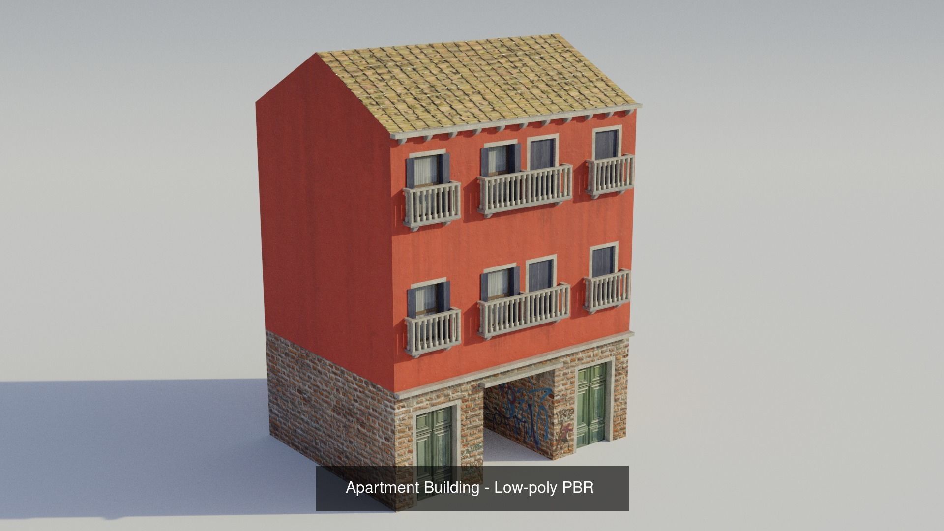 Venice buildings and bridge 3D Model Collection_6