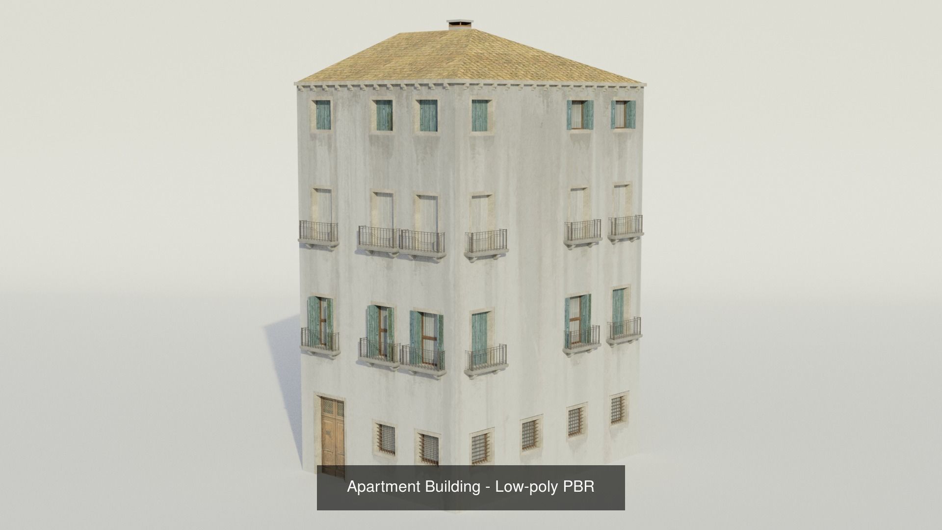 Venice buildings and bridge 3D Model Collection_3