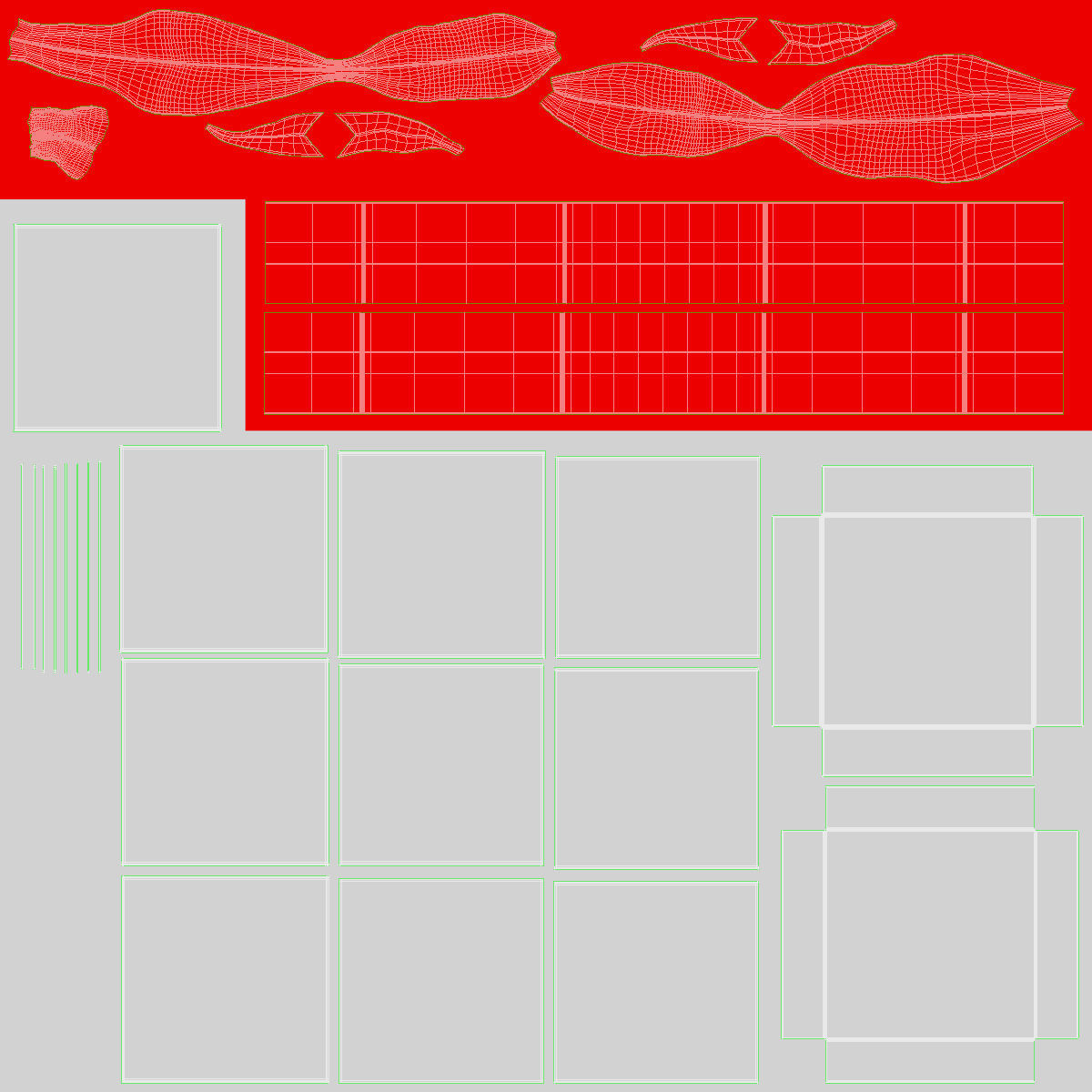 Giftbox gift box with ribbon Low-poly 3D model_13