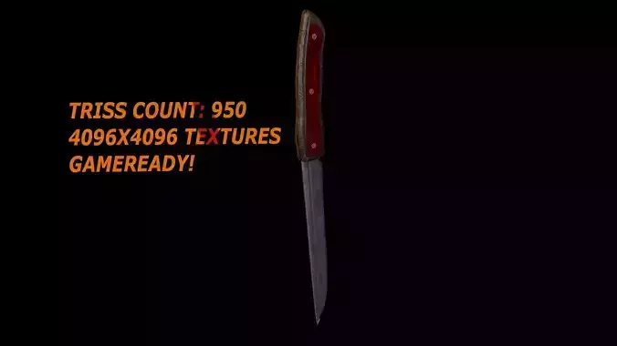 lowpoly Survival knife