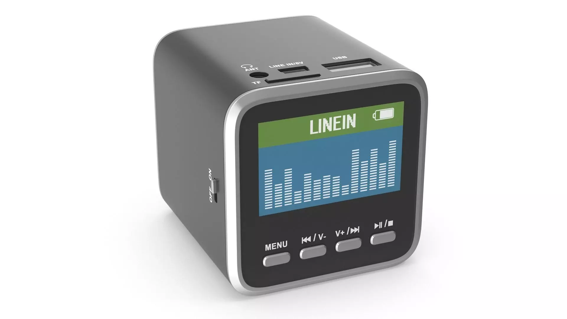 Mp3 Player Low-poly 3D model_0