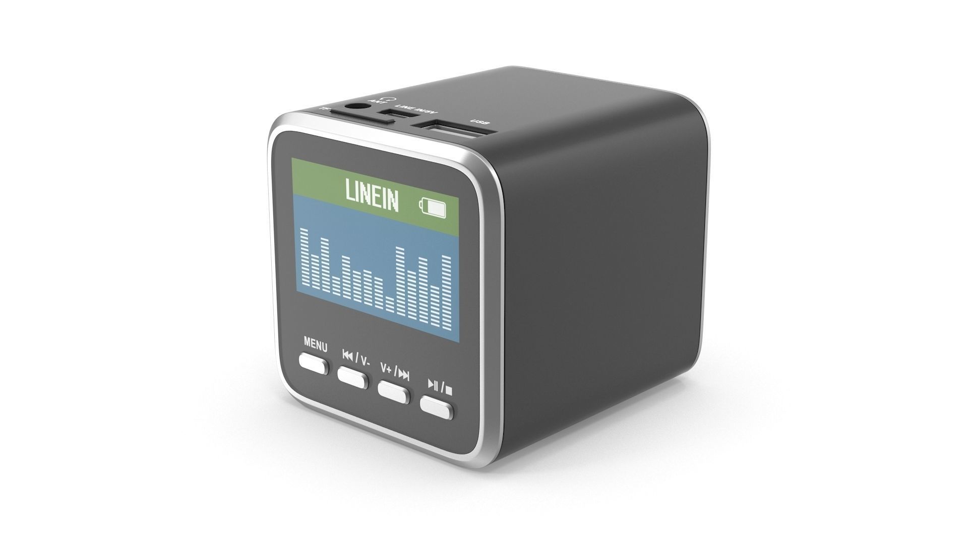 Mp3 Player Low-poly 3D model_1