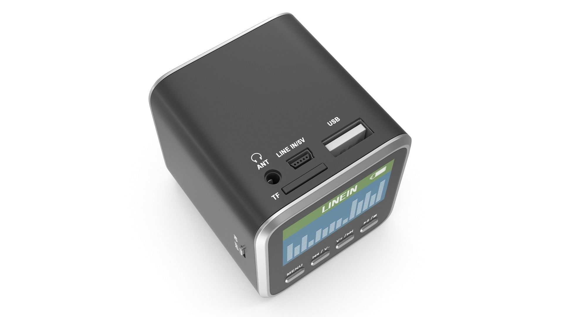 Mp3 Player Low-poly 3D model_4