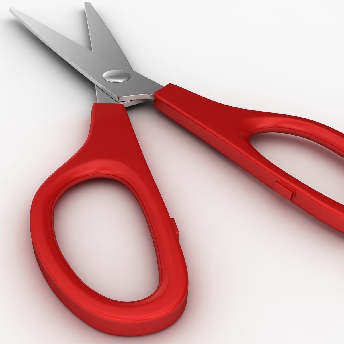 Scissors pair of Low-poly 3D model_4