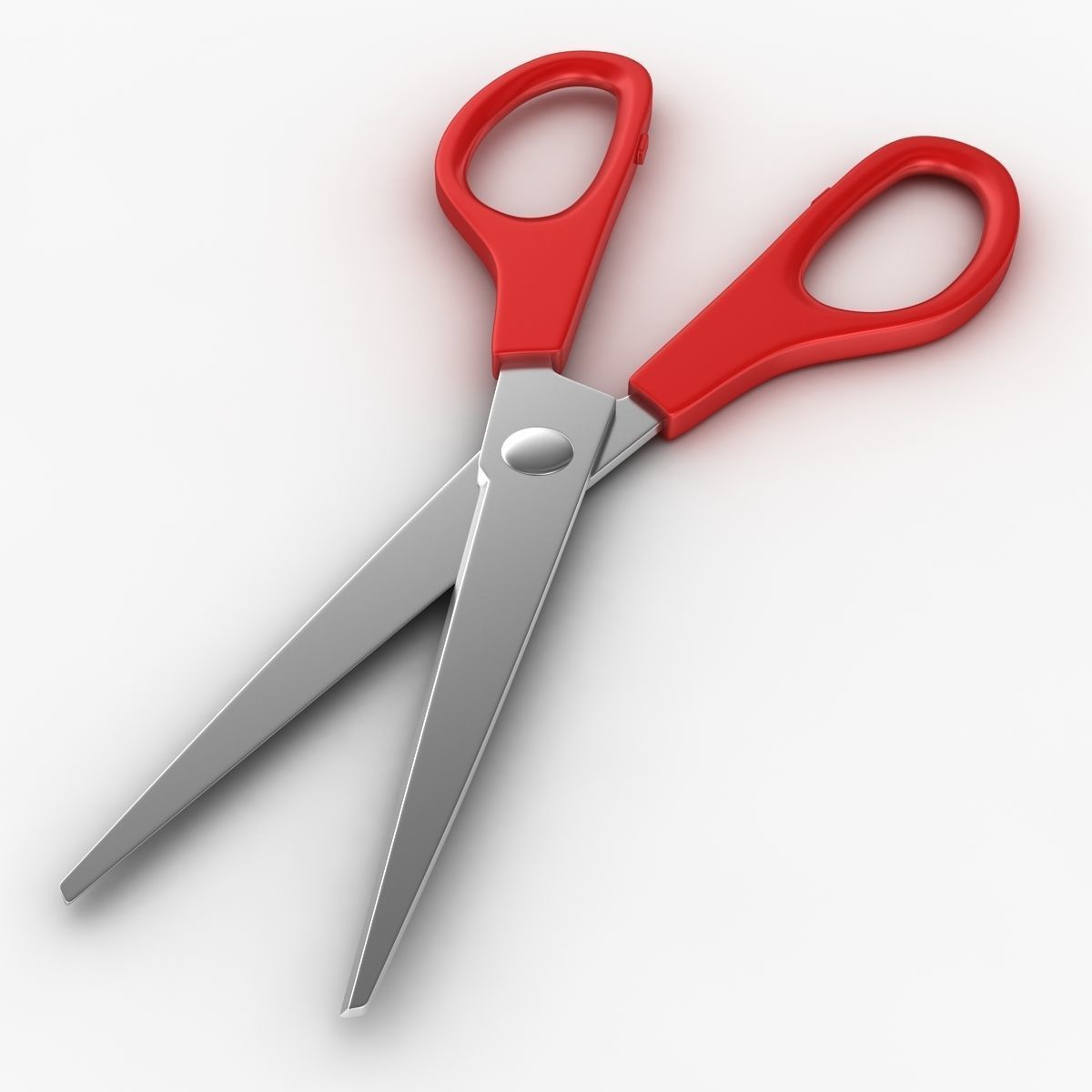 Scissors pair of Low-poly 3D model_5
