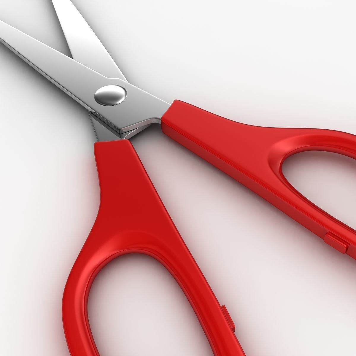 Scissors pair of Low-poly 3D model_2