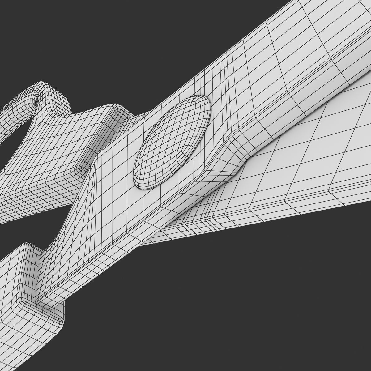 Scissors pair of Low-poly 3D model_11