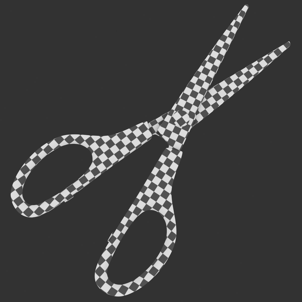 Scissors pair of Low-poly 3D model_12