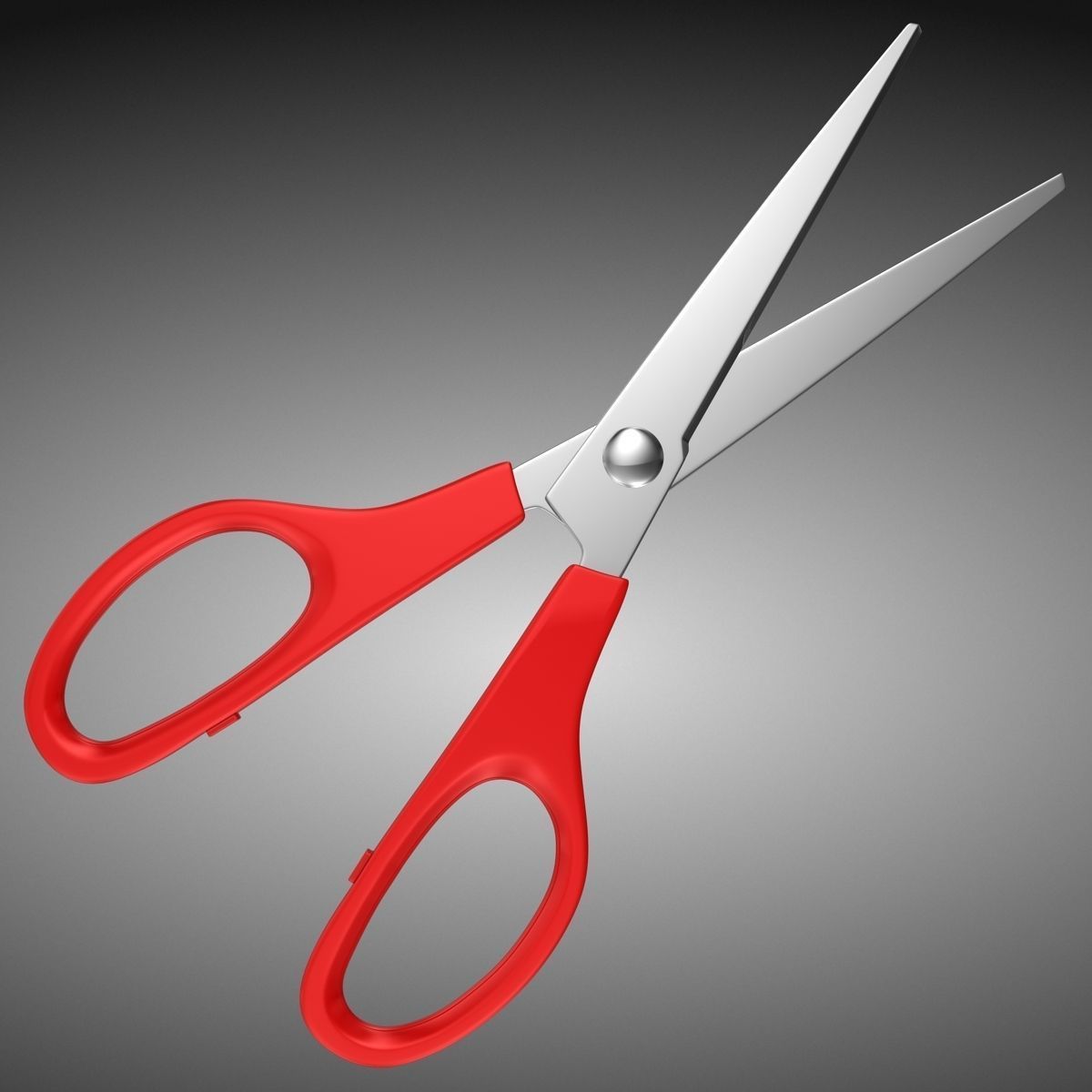 Scissors pair of Low-poly 3D model_1
